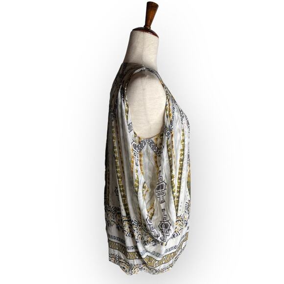 Aventures des Toiles sleeveless draped tank top gears‎ watch clock art to wear - Picture 3 of 6